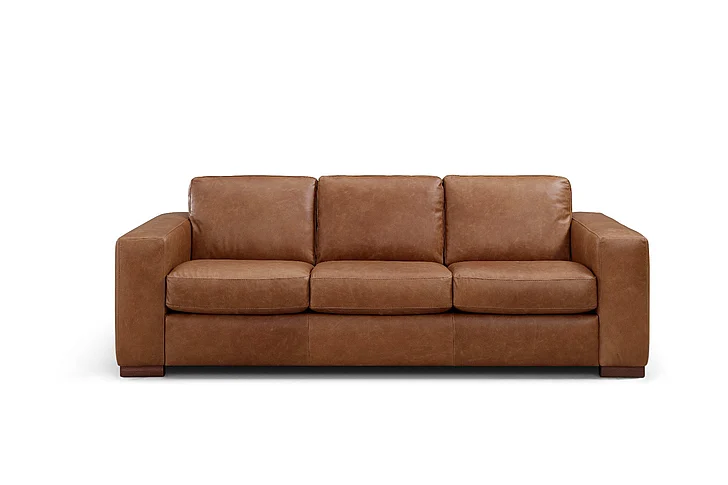 Leather Italia USA Inglewood Sofa in Vintage Brown Derby 1020-2014-03B5800A