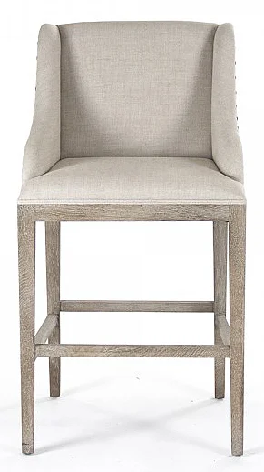 Zentique Connor Bar Stool in Natural (Set of 2) ZEN102 Barstool