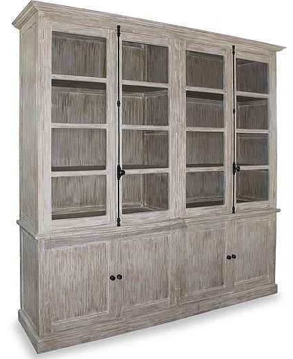 Artesia Ellington Wall Library in White Wash 0-606S-WW