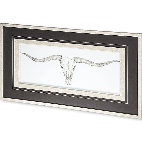 Mercana Western Skull Mount III by Harper a Framed Art Print Matted under Glass 9928 PROMO