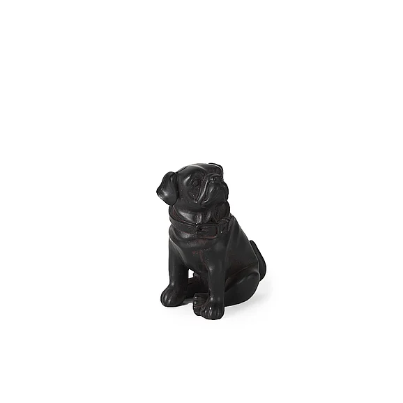 Mercana Cadence 4L x 5W Black Resin Pug Dog 57798