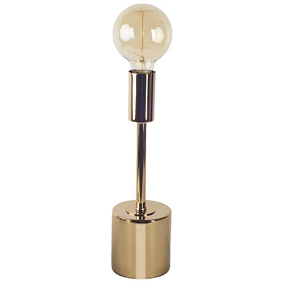Mercana Mooney I (17.5"H) Metallic-Gold Metal Shade-Less Table Lamp 65417 PROMO