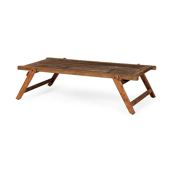 Mercana Armee 60 x 33.75 x 16 Rectangular Naturally Finished Reclaimed Wood Coffee Table 67522