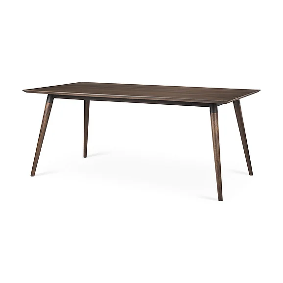 Mercana Nicholas II 72X39 Brown Solid Wood Top Metal/Wood Leg Dining Table 68844 PROMO