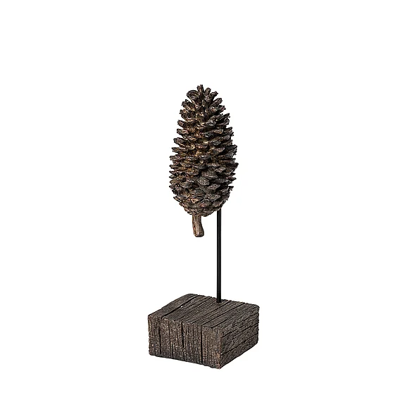 Mercana Pinterra (Small) 4L x 4W Brown Resin Pinecone Replica 68922 PROMO