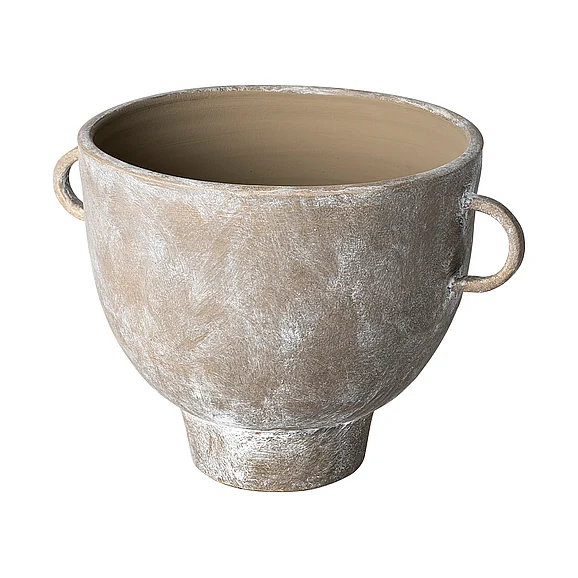 Mercana Deya Large Rustic Brown Ceramic Vase 68912