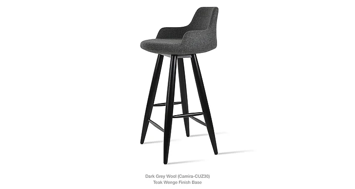 SohoConcept Dervish Baba Wood Bar Stool