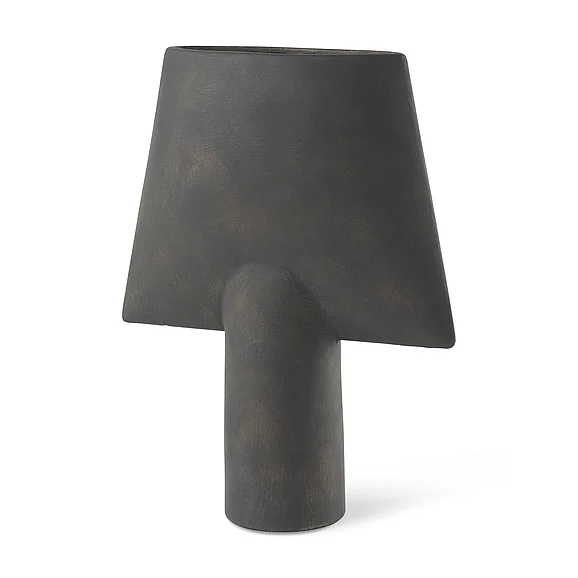 Mercana Rylee 13.0H Dark Brown Ceramic Vase 69803 CLOSEOUT