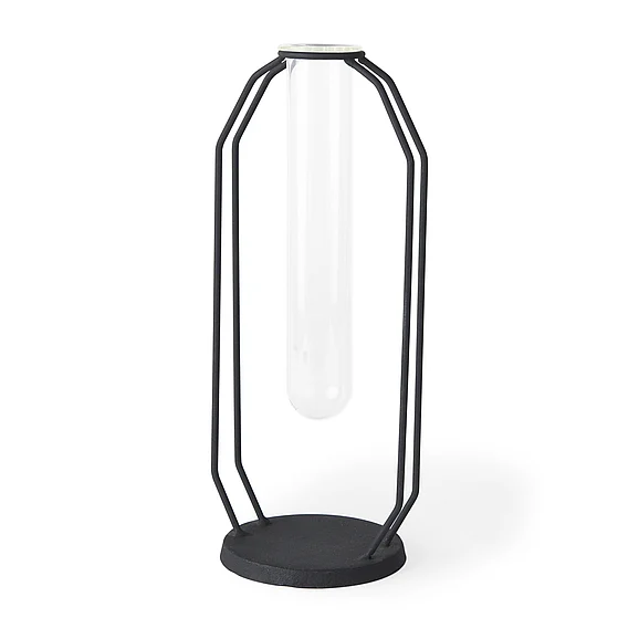 Mercana Aria 4.5L x 3.9W x 11.0H Metal and Glass Holder Object 69779 PROMO