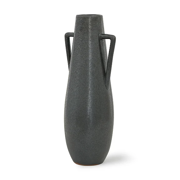 Mercana Kora Tall Dark Metallic Double Ear Vase 70079 CLOSEOUT