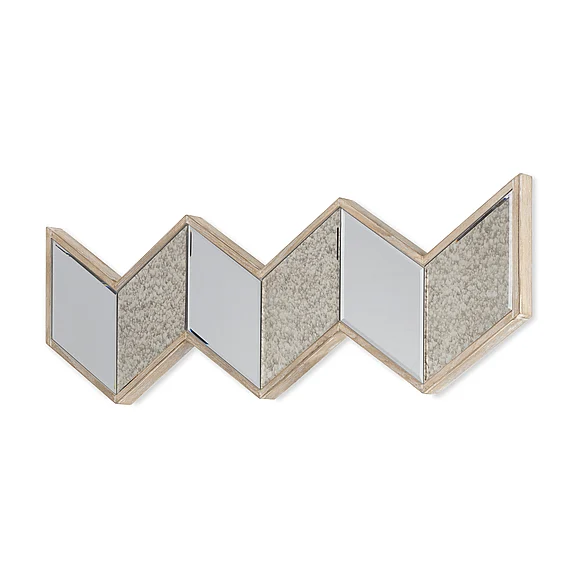 Mercana Cheveronna 36X12 Light Brown Wood Frame Mirror 37226 PROMO