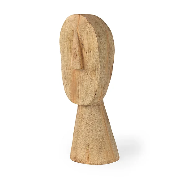 Mercana Ivan Large Wooden Head Sculpture 70129