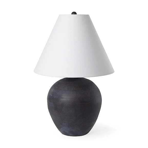 Mercana Marvin Black Ceramic Table Lamp 70166