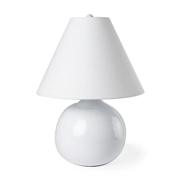 Mercana Mehdi White Ceramic Table Lamp 70169