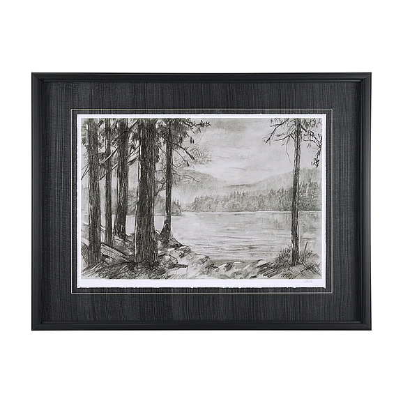 Mercana West coast chronicles I by Mercana Studio Hand Embellished Framed Art Print Matted under Glass 14561