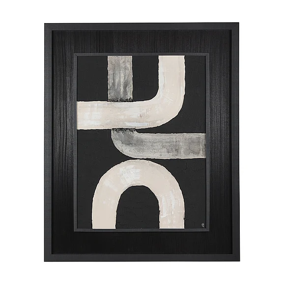 Mercana Pipes IV by Studio M a handmade Original Framed Artwork under Glass 14615