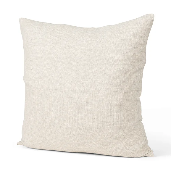 Mercana Jacklyn Cream Linen Square Decorative Pillow Cover 70333