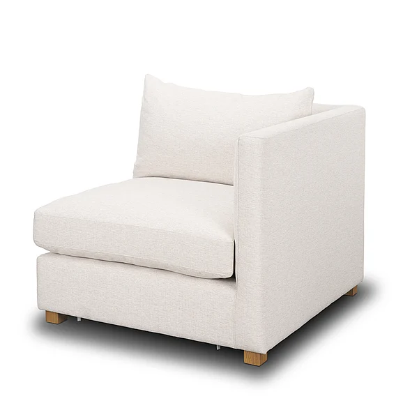 Mercana Halston Right Arm Sectional Piece Oatmeal Performance Fabric 70482 PROMO