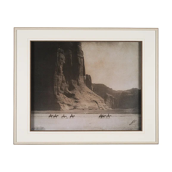 Mercana Canyon de Chelly by Edward Sheriff Curtis Hand Embelished Framed Photo Art Print Matted under Glass 15302 PROMO