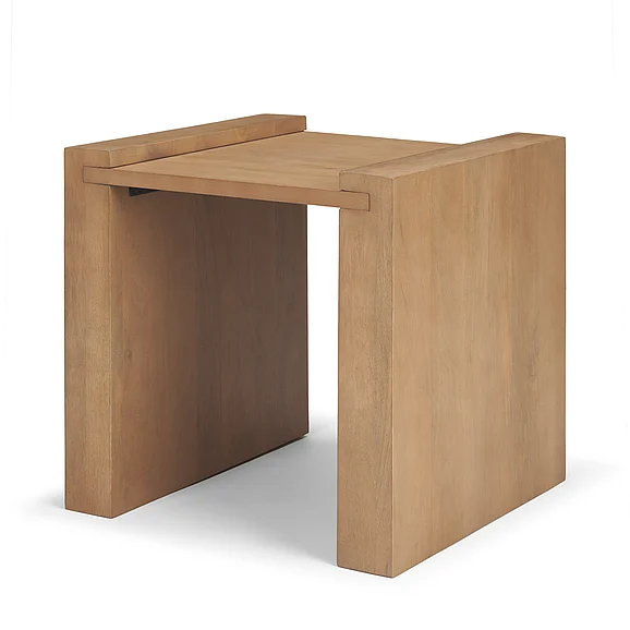 Mercana Wesson Wood Accent Table in Light Brown 71038 PROMO
