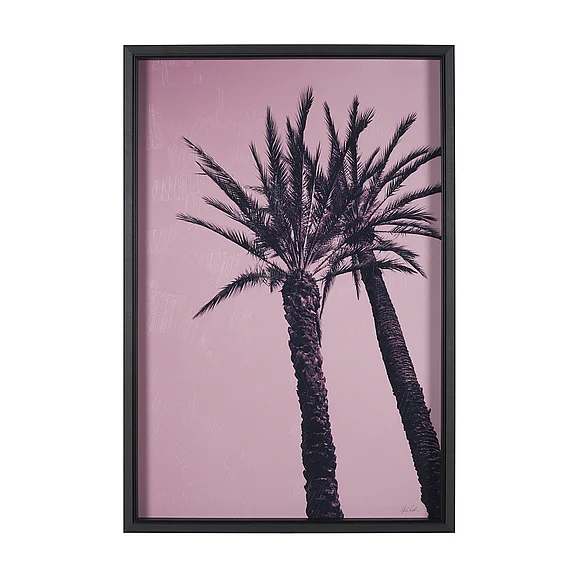 Mercana Pink Palms I by Deborah Revell a Hand Embellished Framed Photo Art Print 15701