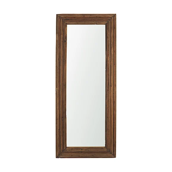 Mercana Bennet Large Rectangle Reclaimed Wooden Mirror 71189