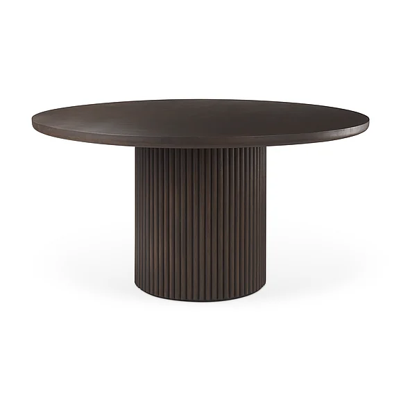 Mercana Terra Fluted Dining Table - 6 Niles Chairs 69873-6A