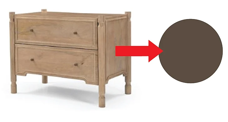 Mercana Phil Dark Brown Wood 2 Drawer Accent Cabinet 71305
