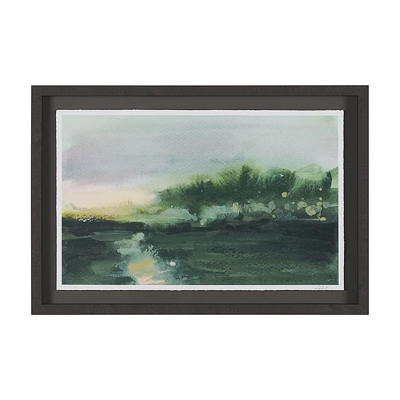Mercana Afternoon Sunset by Mercana Studio Hand Embelished Framed Artwork Matted under Glass 15939