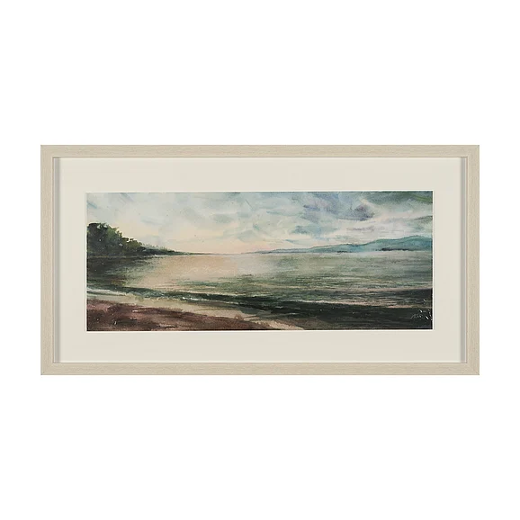 Mercana Coastal Splendor I by Mercana Studio Hand Embelished Framed Artwork Matted under Glass 15998