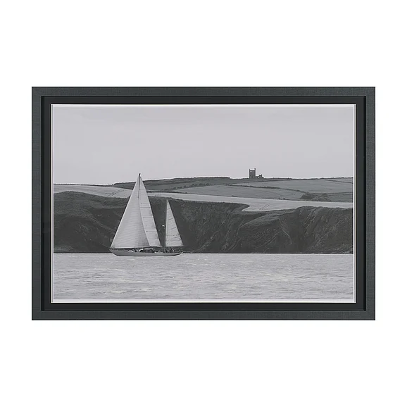 Mercana Maritime Meander by Ben Wood Hand Embelished Framed Art Print Matted under Glass 16007
