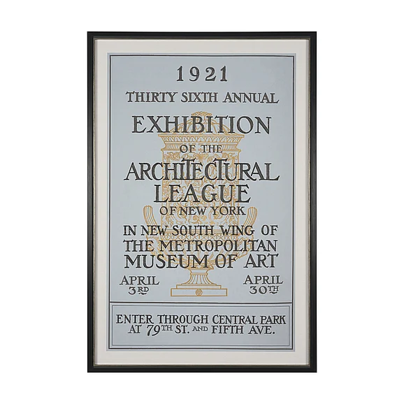 Mercana Ephemera Architecture by The Vintage Collection Hand Embelished Framed Artwork Matted under Glass 16028
