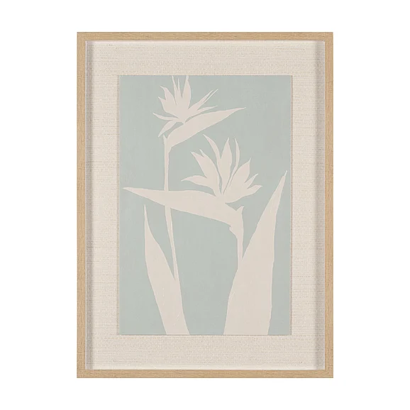 Mercana Verdant Silhouettes II by Hannah Dawson Hand Embelished Textured Framed Artwork Matted under Glass 16033