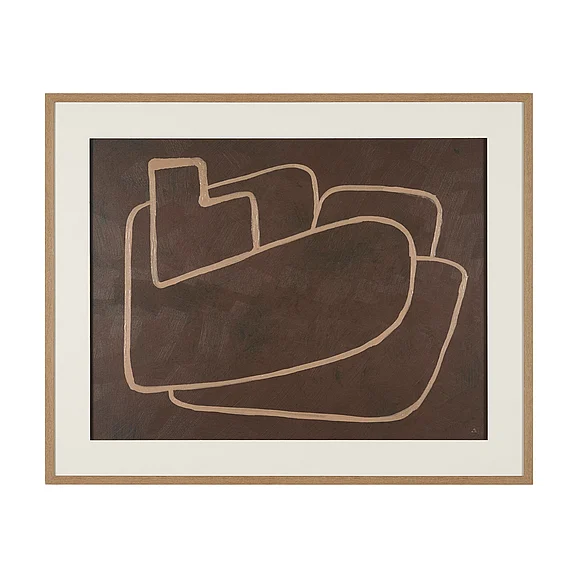 Mercana Fusion I by Mercana Studio Hand Embelished Textured Framed Artwork Matted under Glass 16044
