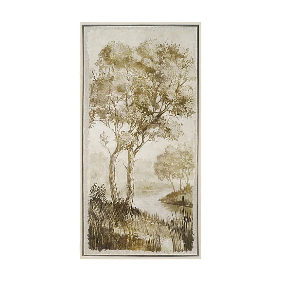Mercana Timeless Vista IV by Mercana Studio Hand-Embellished Textured Framed Canvas Artwork 102738-FL