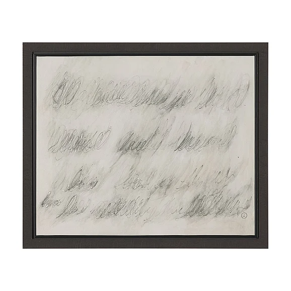 Mercana Message I by Mercana Studio Hand-Embellished Textured Framed Canvas Artwork 102728-FS