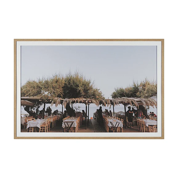 Mercana Greek Feast by Kelly Frere FramedPhoto Print Matted under Glass 16060