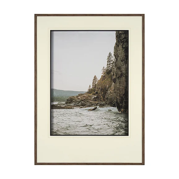 Mercana Maine Coastline by Kelly Frere Hand-Embellished FramedPhoto Print Matted under Glass 16063