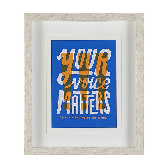 Mercana Motivation Mantra II by Michael Mullan Framed Artwork Matted under Glass 16087
