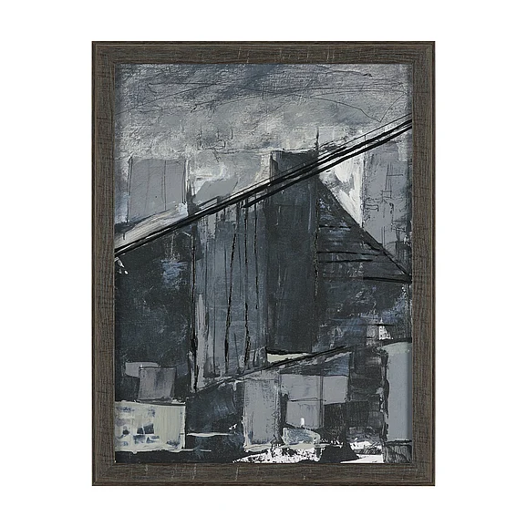 Mercana Community 1A by Mercana Studio Hand-Embellished Textured Framed Artwork Matted 16090