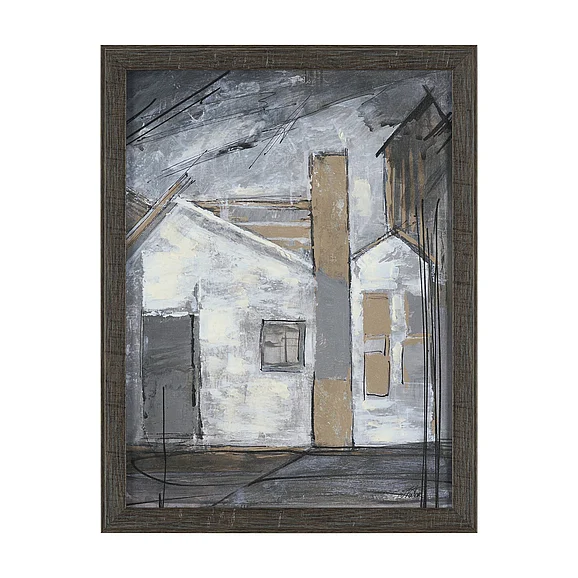 Mercana Community 1D by Mercana Studio Hand-Embellished Textured Framed Artwork Matted 16093