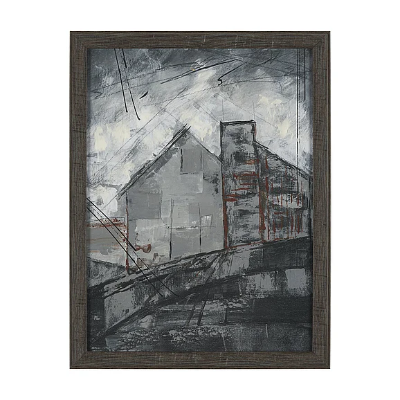 Mercana Community 4B by Mercana Studio Hand-Embellished Textured Framed Artwork Matted 16103