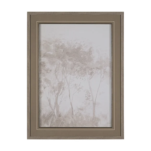 Mercana Quiet Canopy I by Mercana Studio Hand-Embellished Framed Artwork Matted under Glass 16055