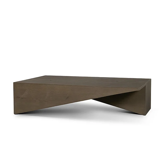 Mercana West Mid-Brown Oak Wood Rectangular Coffee Table 71333