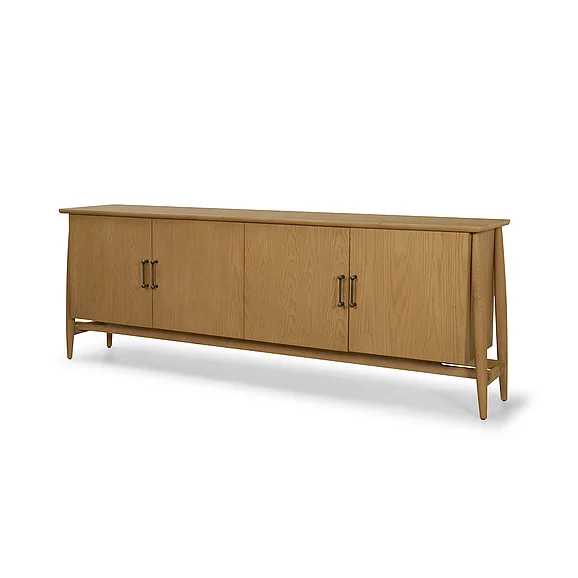 Mercana Hollis Warm Brown Wood 4-Door Closed Sideboard 71321