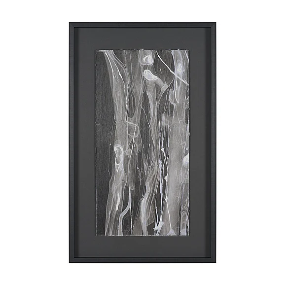 Mercana Stratum I by Natalia Boychenko-Tariq Hand-Embellished Textured Framed Artwork Matted under Glass 16116