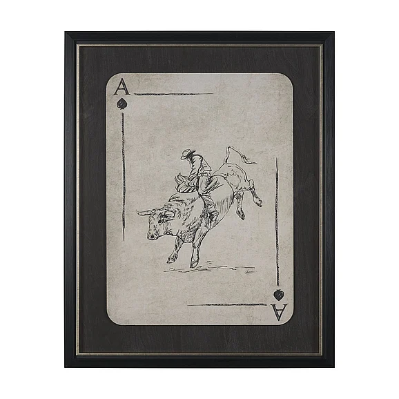 Mercana Aces Wild I by Mercana Studio Textured Framed Artwork Matted under Glass 16119