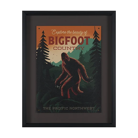 Mercana Cryptid Tourism I by Omar Escalante Textured Framed Artwork Matted under Glass 16128