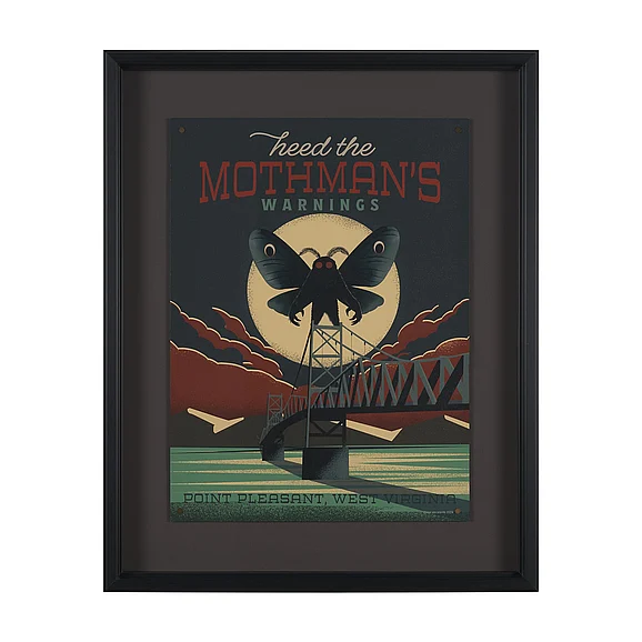Mercana Cryptid Tourism IV by Omar Escalante Textured Framed Artwork Matted under Glass 16131