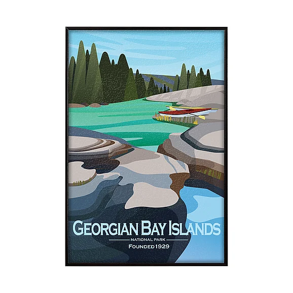 Mercana Georgian Bay Islands GO by Mercana Studio Textured Framed Artwork Matted 16079
